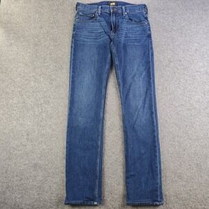 Paige Federal Jeans Adult 28x30 Blue Dark Wash Low Rise Stretch